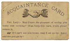 Aquaintance Card